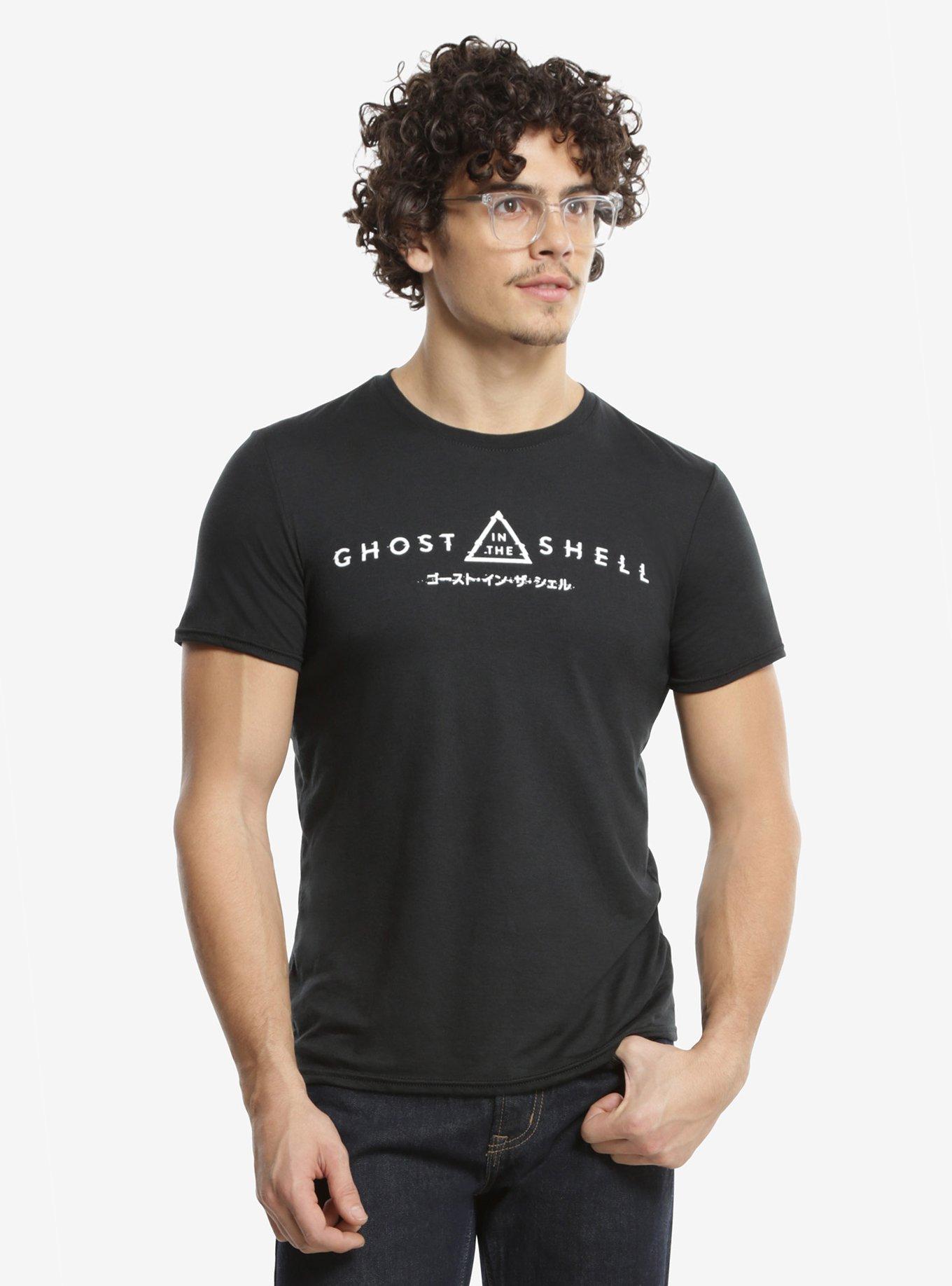Ghost In The Shell Triangle Logo T-Shirt, BLACK, hi-res