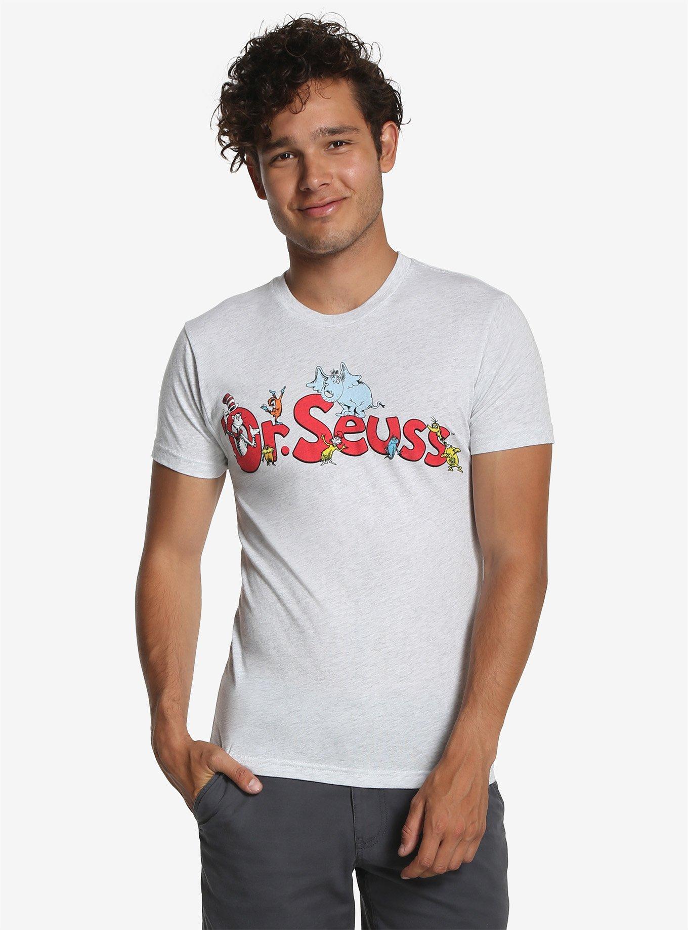 Dr. Seuss Characters Logo T-Shirt, WHITE, hi-res