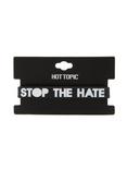 Stop The Hate Rubber Bracelet, , hi-res