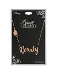 Disney Beauty And The Beast Beauty Nameplate Necklace, , hi-res