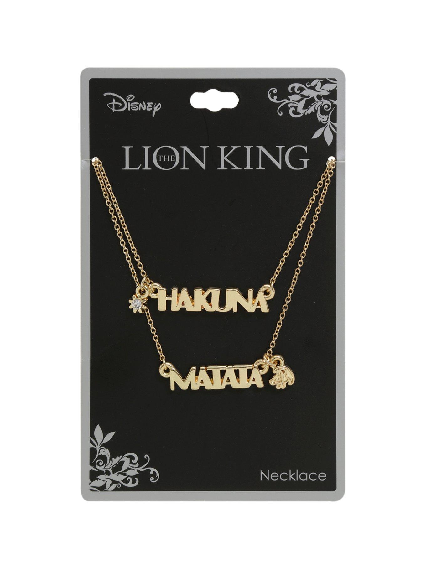 Disney The Lion King Hakuna Matata Layered Necklace, , hi-res