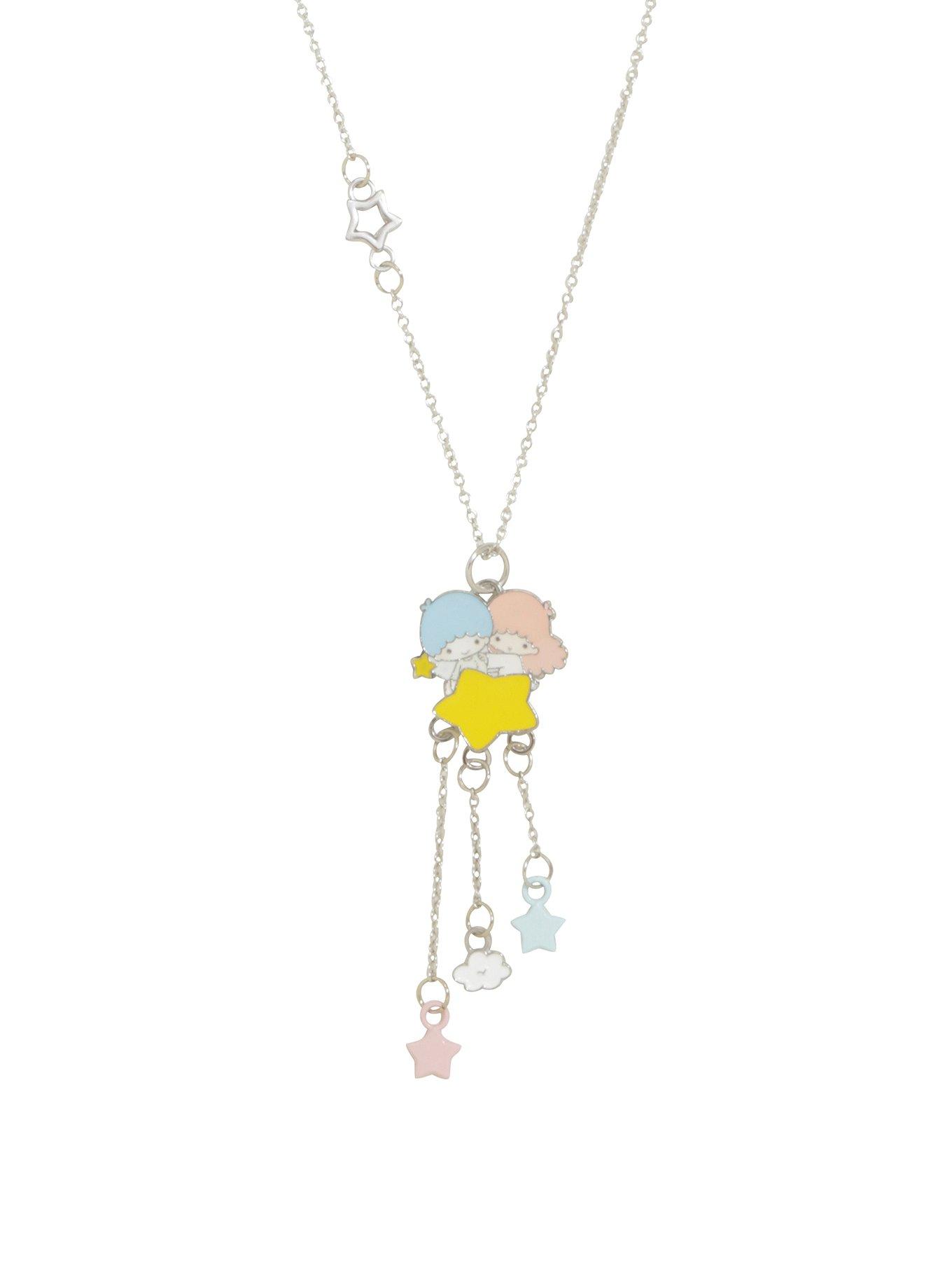 Sanrio Little Twin Stars Dangle Pendant Necklace, , hi-res