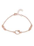 Hello Kitty Rose Gold Dainty Silhouette Bow Bracelet, , hi-res