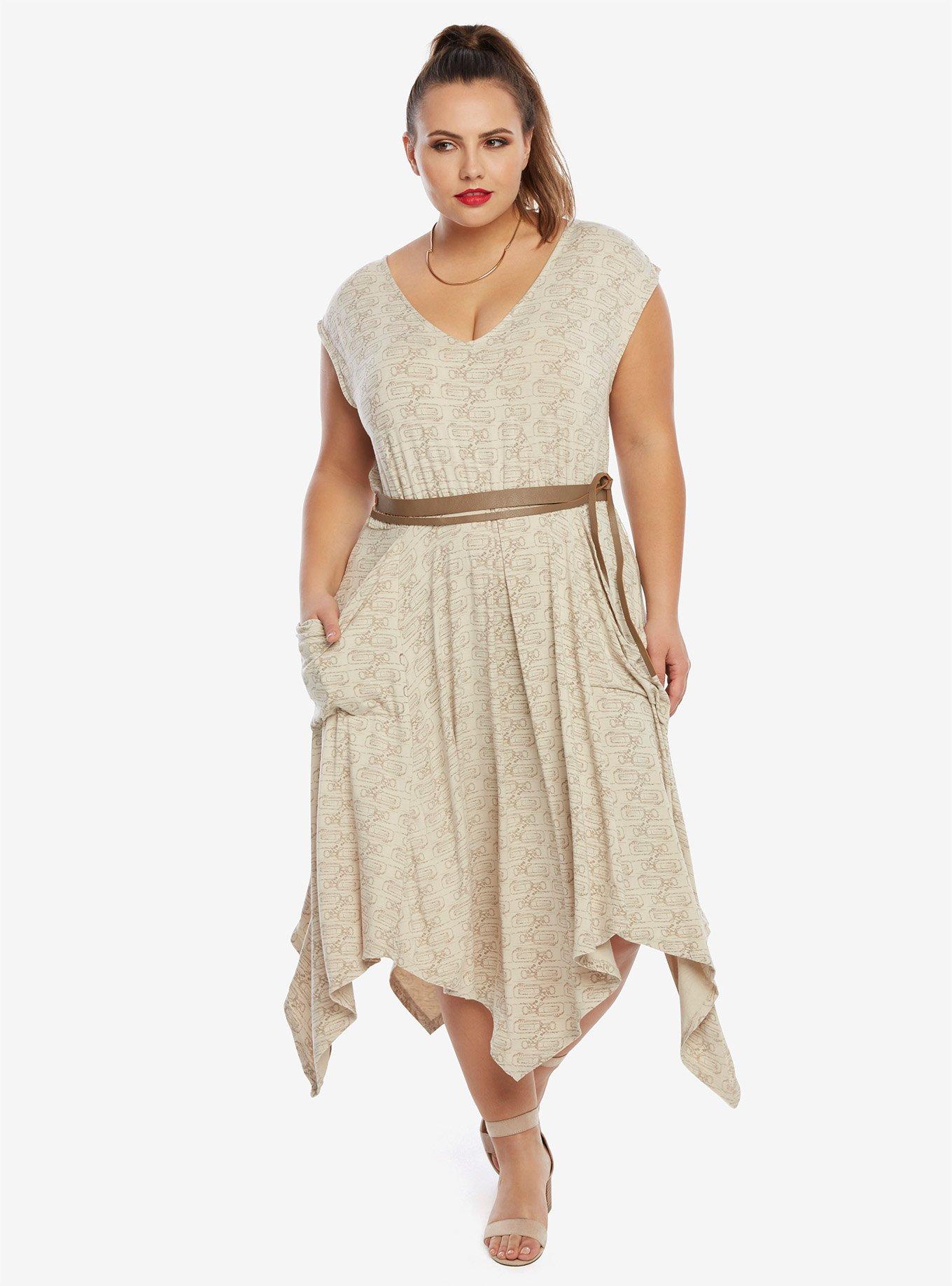 Star Wars Rey Speeder Dress Plus Size, BLUE, hi-res