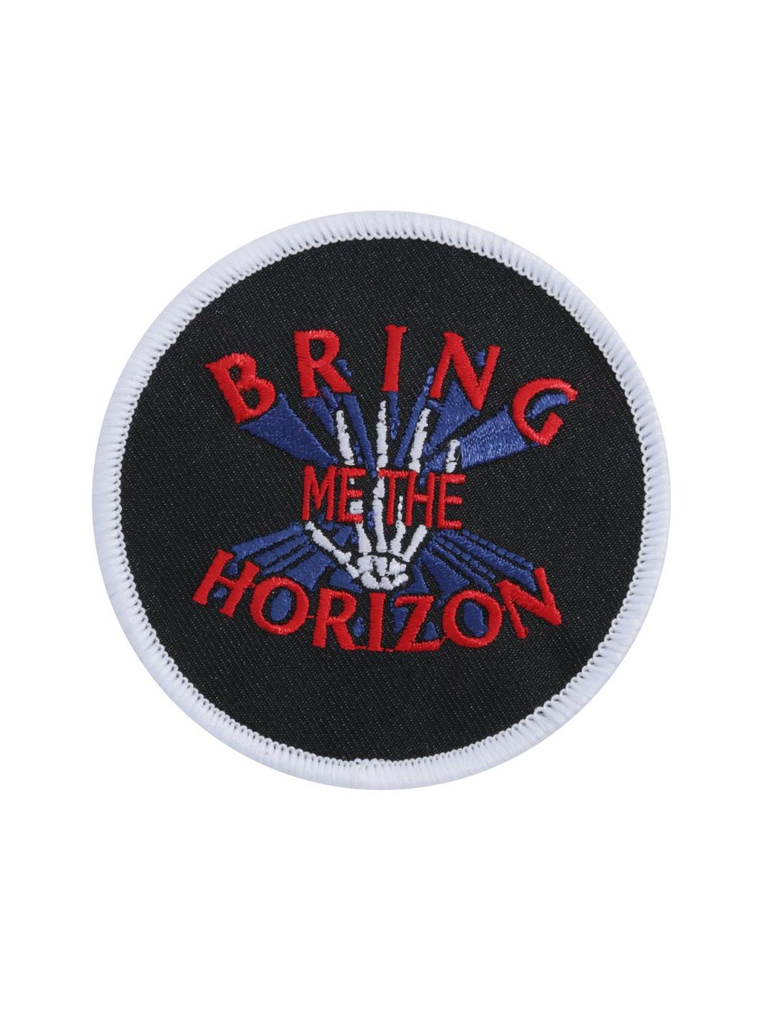 Bring Me The Horizon Skeleton Hand Logo Iron-On Patch, , hi-res