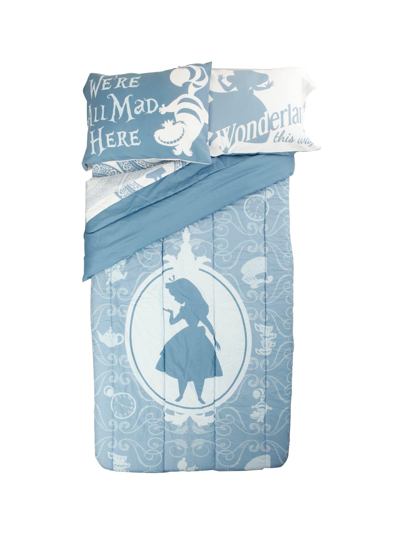 Disney Alice In Wonderland Alice Silhouette Cameo Twin XL Comforter, , hi-res