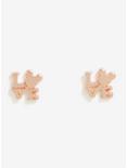 Disney Mickey Mouse Love Rose Gold Earrings, , hi-res