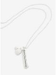 Disney Mickey Mouse Never Stop Silver Necklace, , hi-res