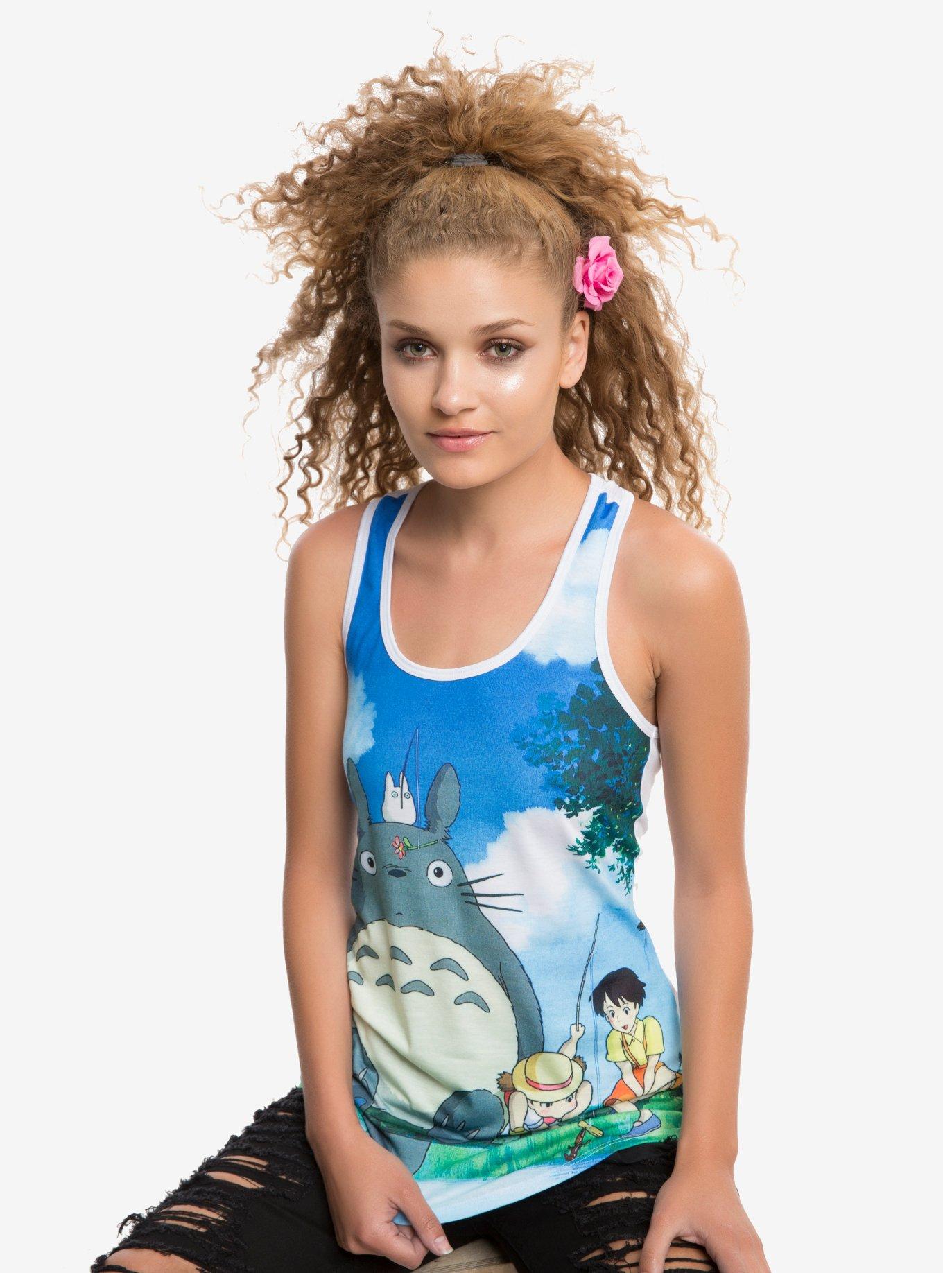 Studio Ghibli My Neighbor Totoro Pond Tank Top, BLUE, hi-res