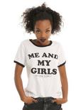 Selena Gomez Me And My Girls Ringer T-Shirt, WHITE, hi-res