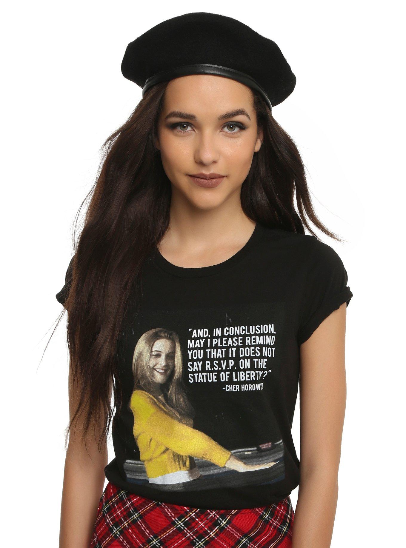 Clueless RSVP Cher Girls T-Shirt, BLACK, hi-res