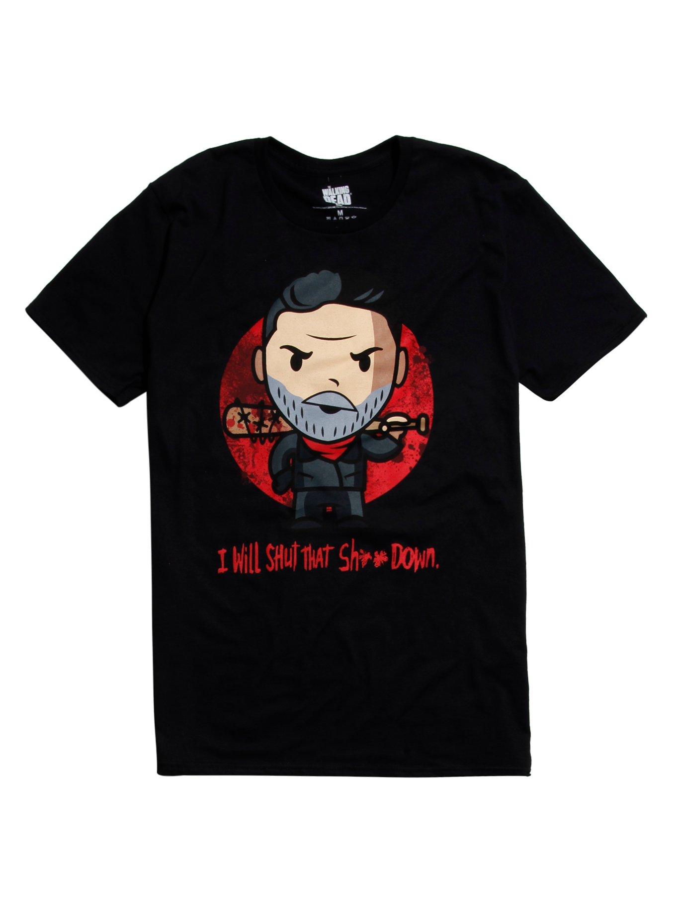 The Walking Dead Chibi Negan T-Shirt, BLACK, hi-res