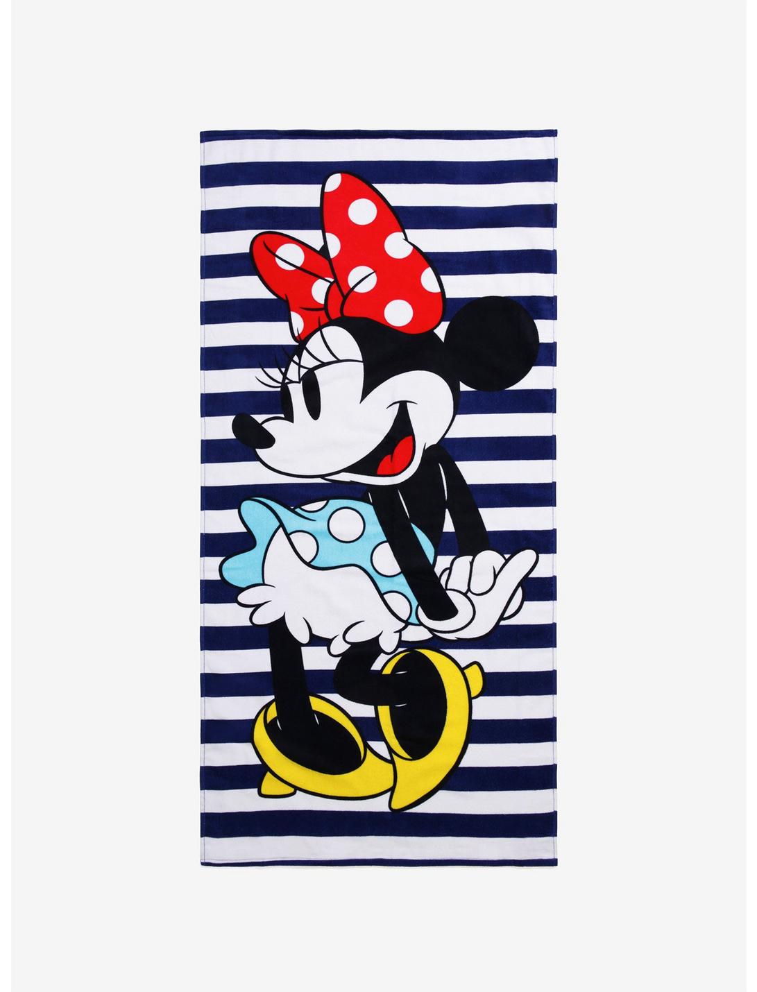Disney Minnie Mouse Nautical Beach Towel, , hi-res