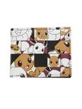Pokemon Eevee Grid Pattern Bi-Fold Wallet, , hi-res