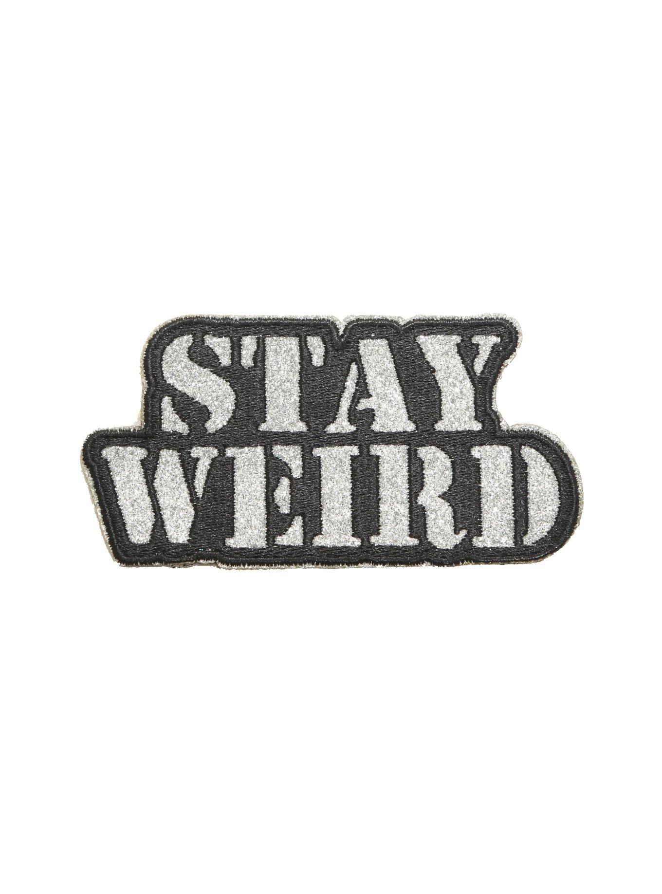 Stay Weird Glitter Patch, , hi-res