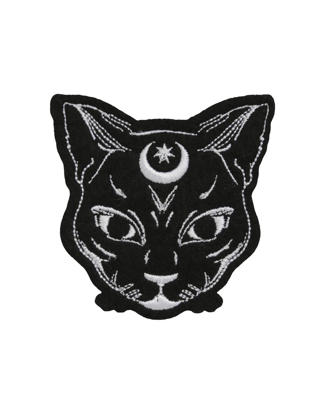 Celestial Cat Iron-On Patch, , hi-res