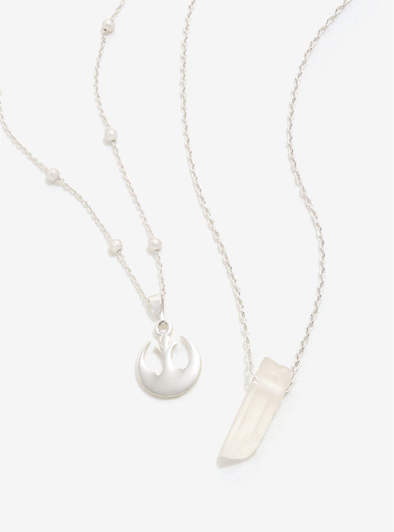 Star Wars Rebel Alliance Silver Quartz Necklace Set, , hi-res