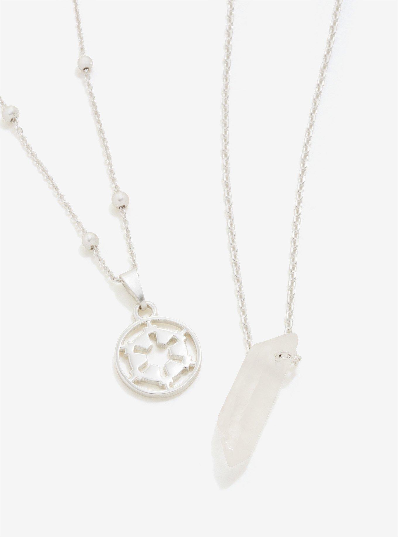 Star Wars Imperial Silver & Quartz Necklace Set, , hi-res