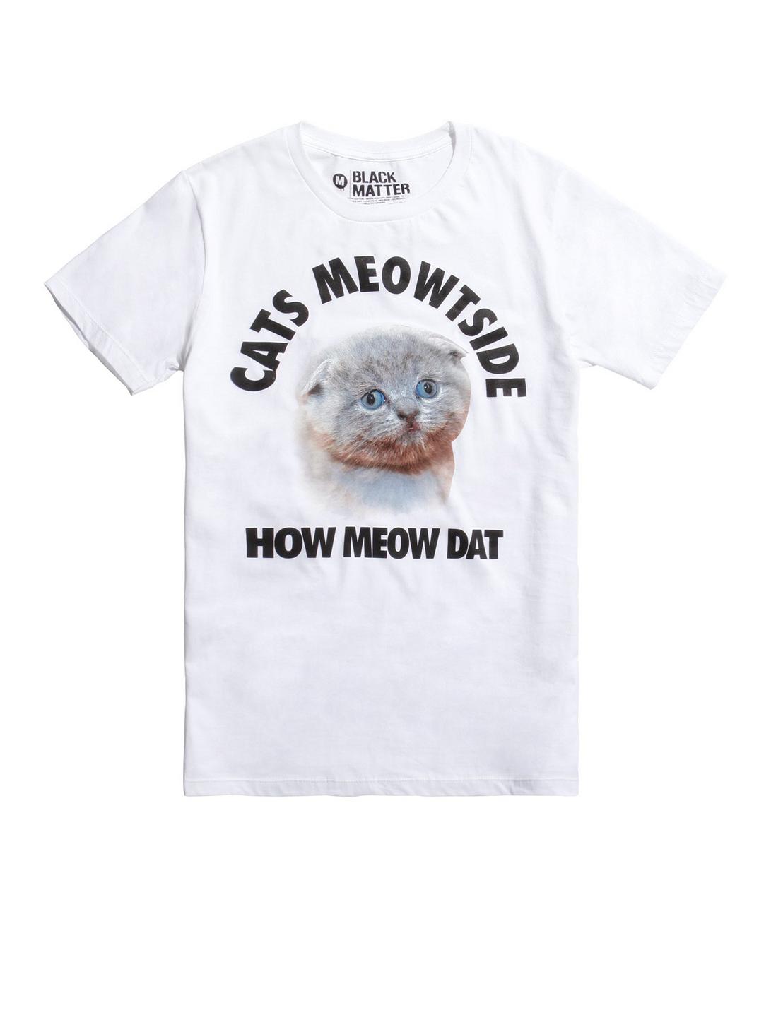 Cats Meowtside T-Shirt, WHITE, hi-res