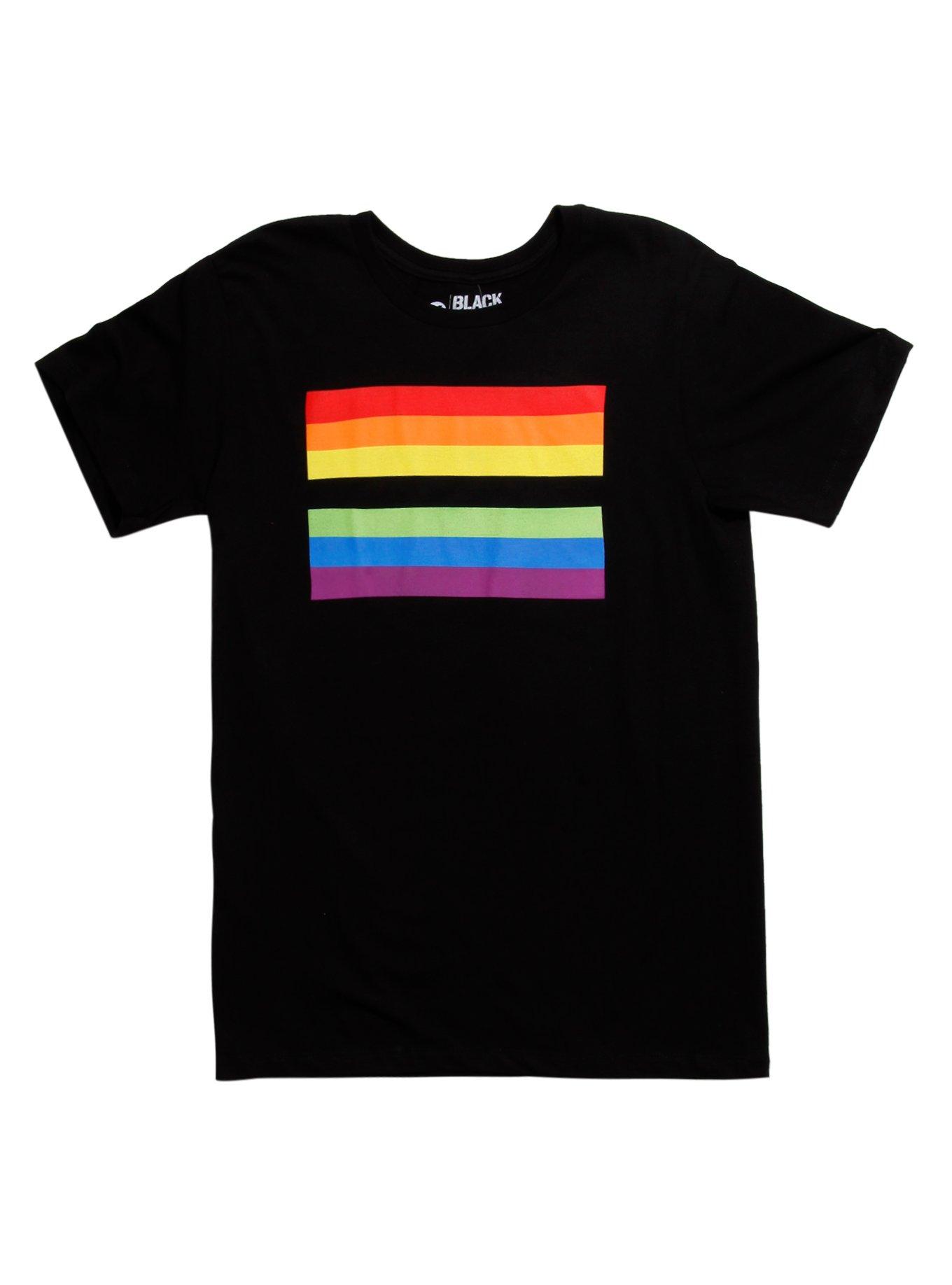 Rainbow Equality T-Shirt, BLACK, hi-res