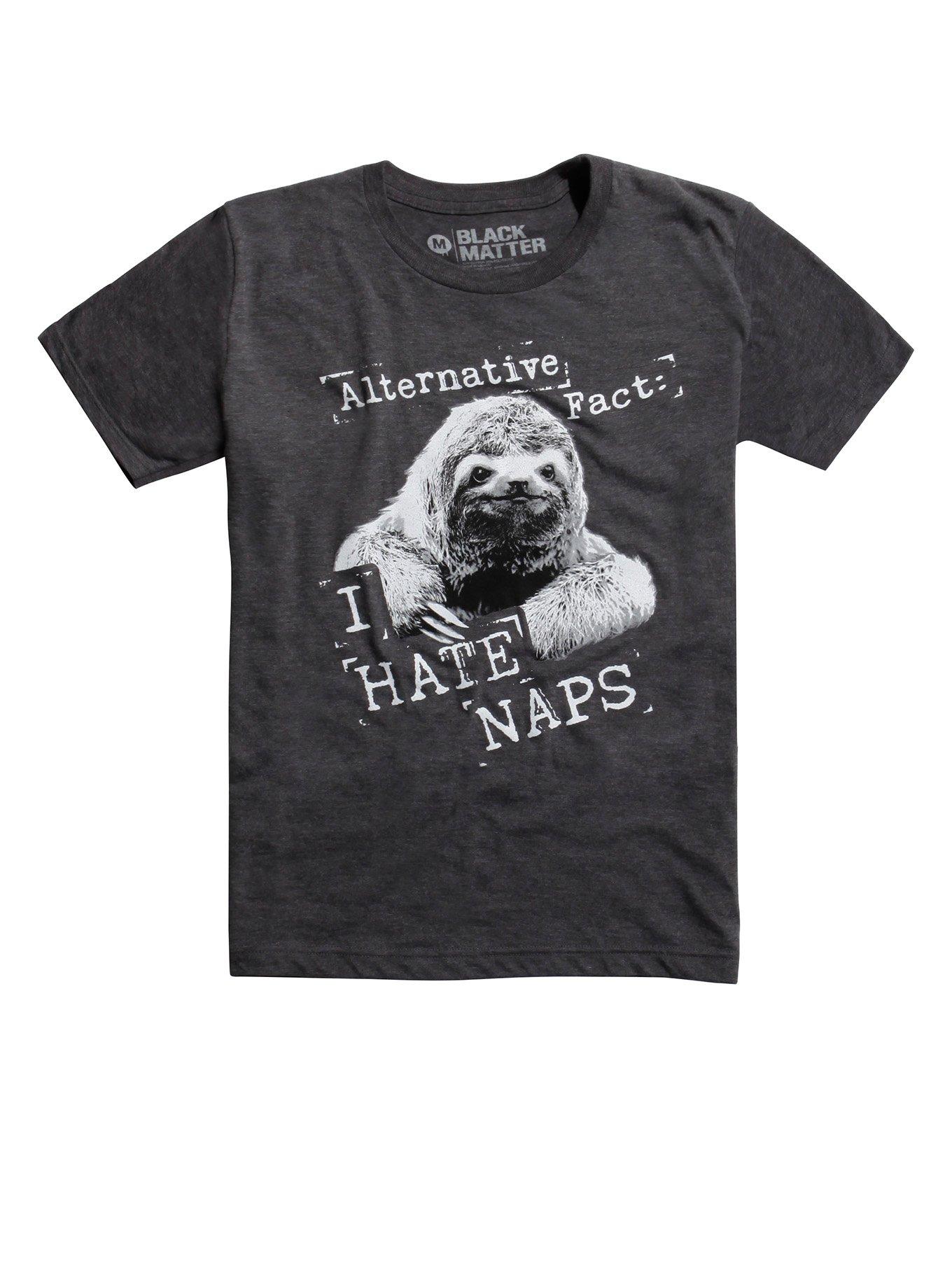 Sloth Alternative Fact T-Shirt, GREY, hi-res