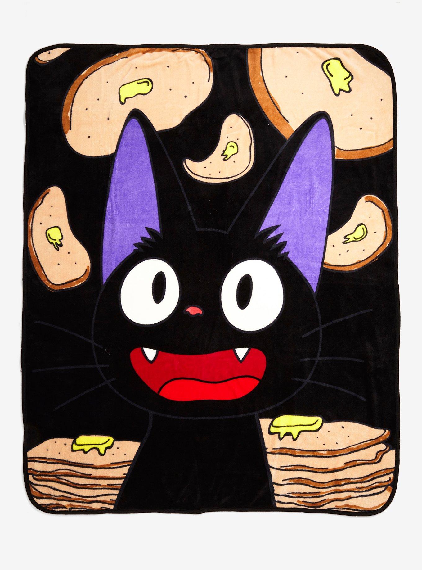 Studio Ghibli Kiki's Delivery Service Jiji Pancake Throw Blanket, , hi-res