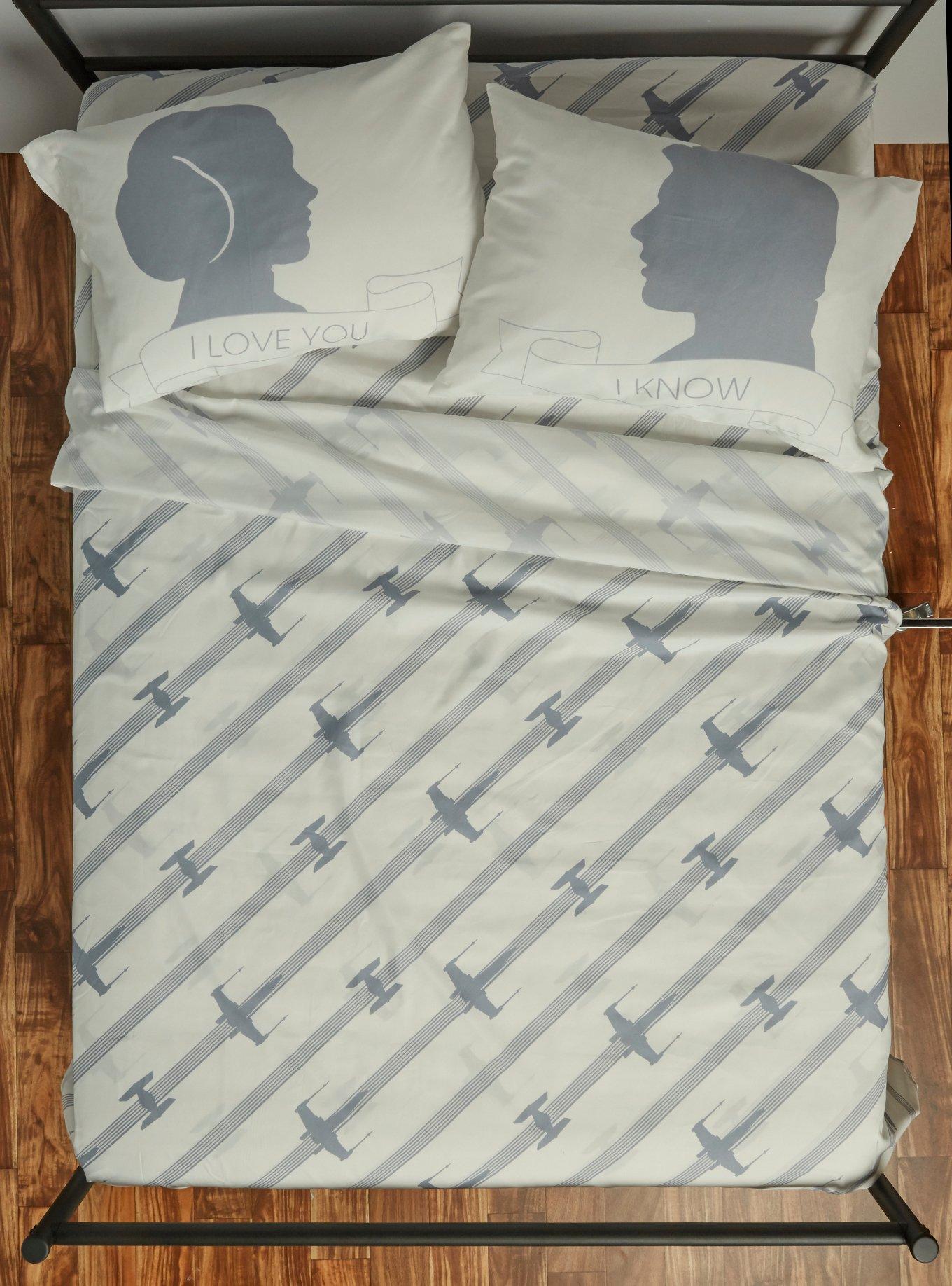Star Wars Han & Leia I Love You Pillowcase Set BoxLunch