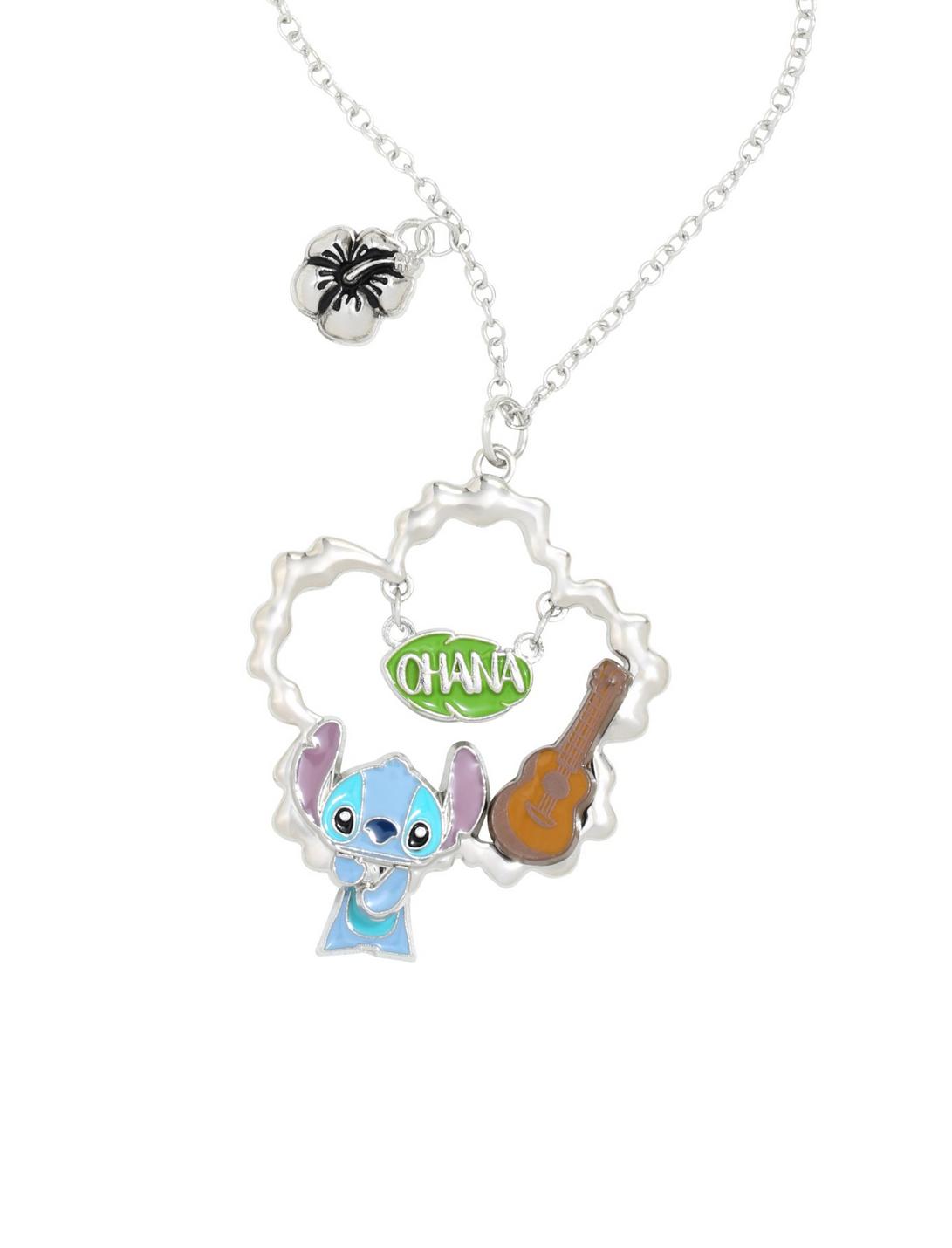 Disney Lilo & Stitch Ohana Story Frame Necklace, , hi-res