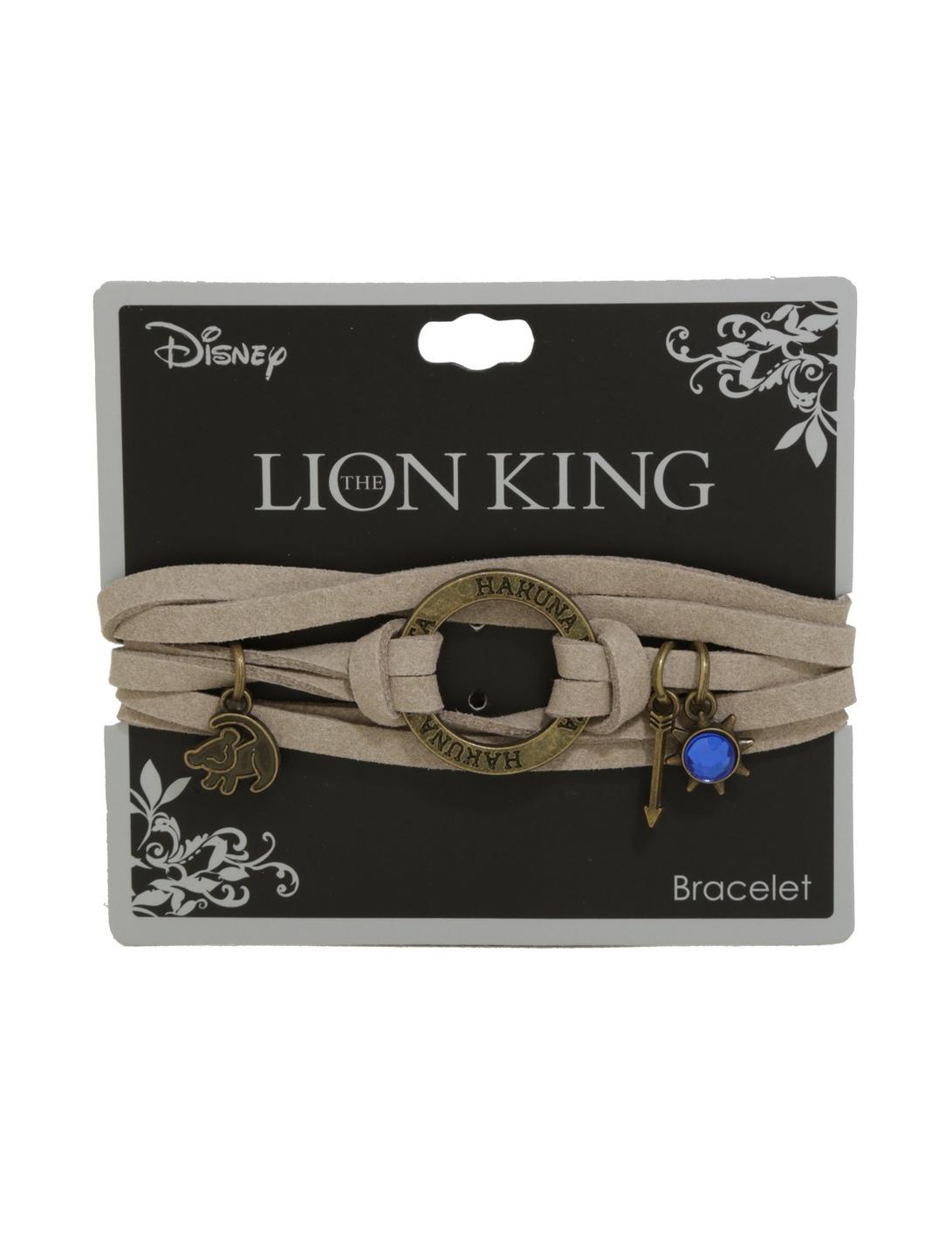 Disney The Lion King Hakuna Matata Suede Cord Wrap Bracelet, , hi-res