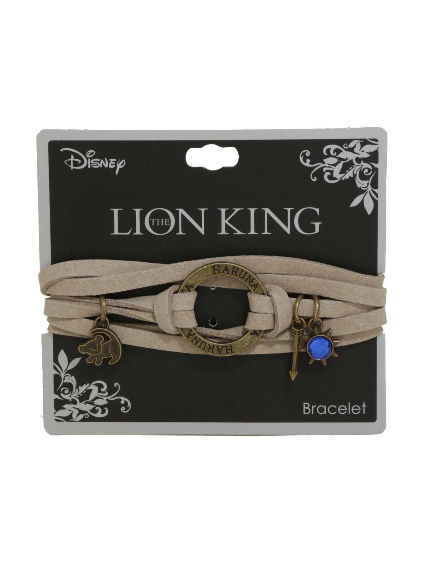 Disney The Lion King Hakuna Matata Suede Cord Wrap Bracelet, , hi-res