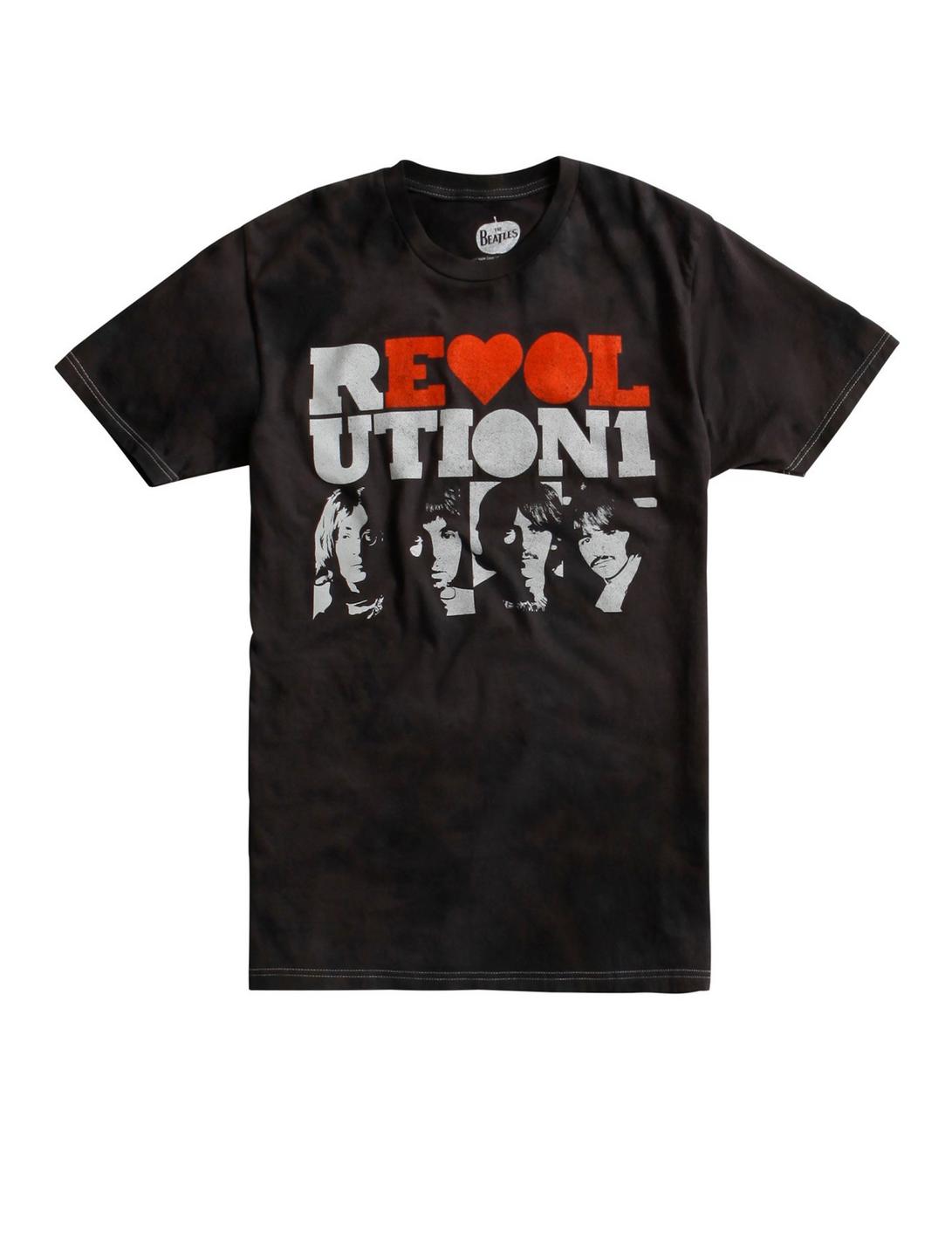 The Beatles Revolution Love Faded Wash T-Shirt, TIE DYE, hi-res