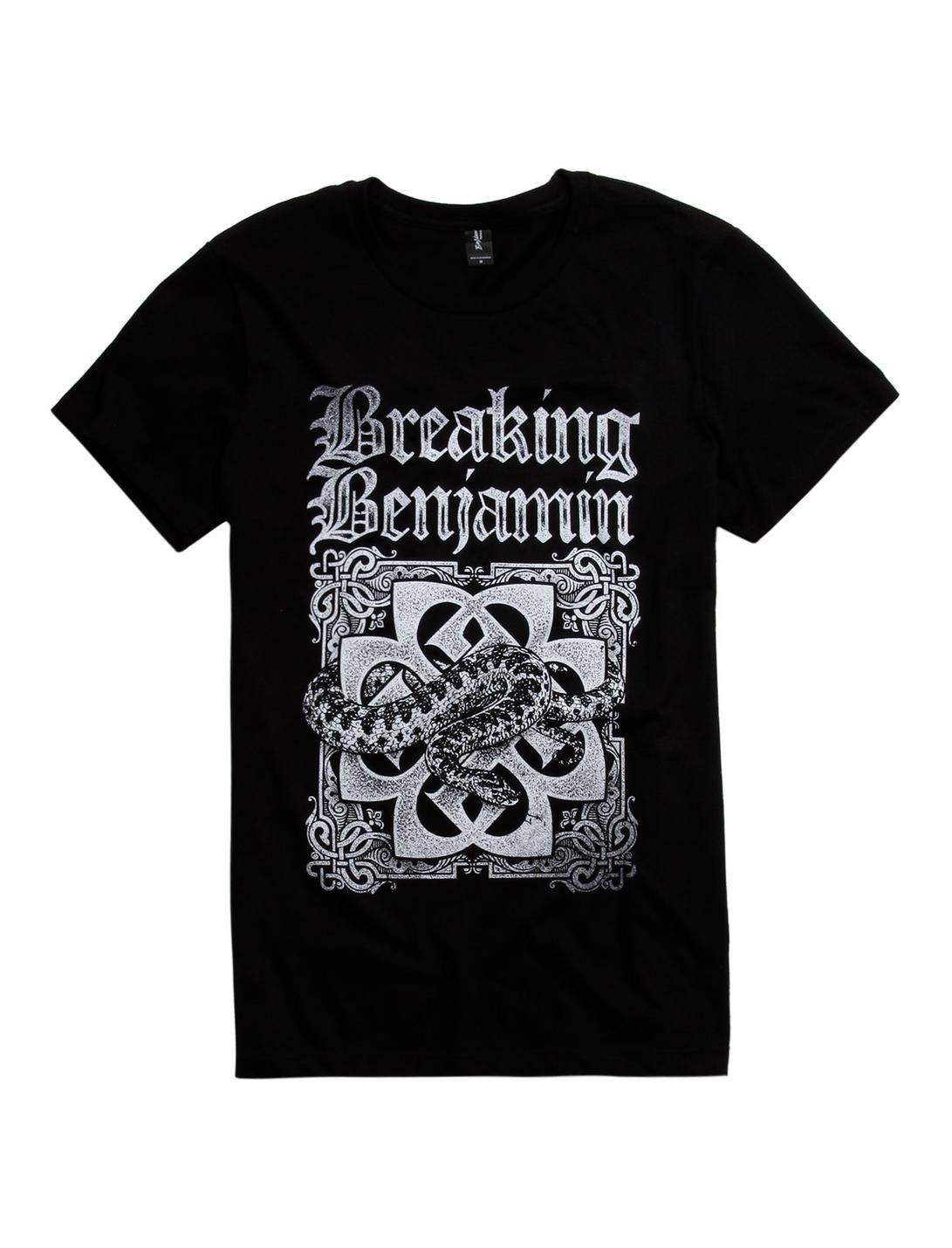 Breaking Benjamin Snake Logo T-Shirt, BLACK, hi-res