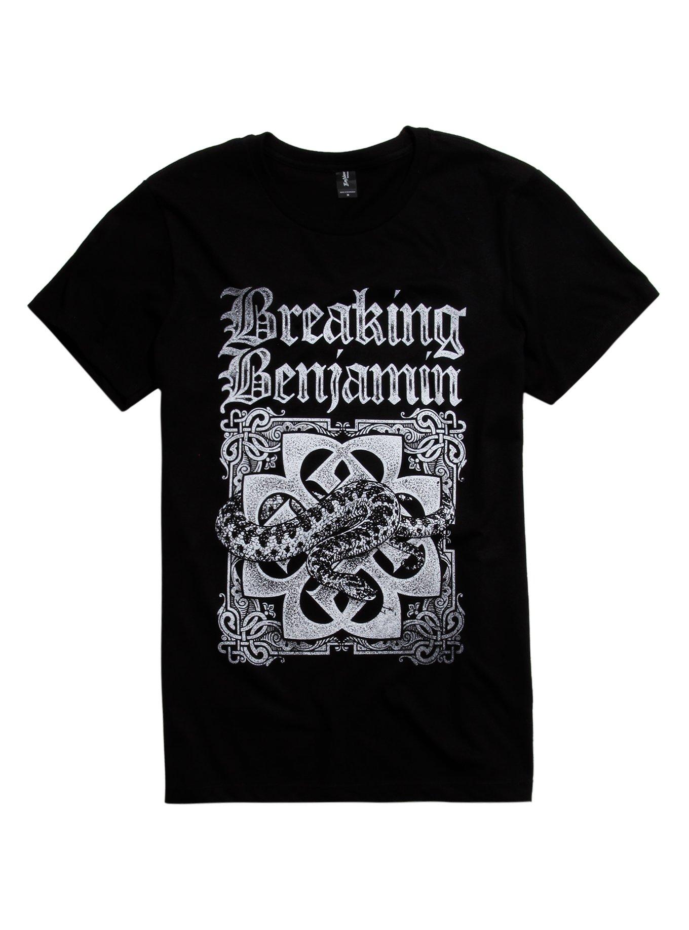 Breaking Benjamin Snake Logo T-Shirt, BLACK, hi-res