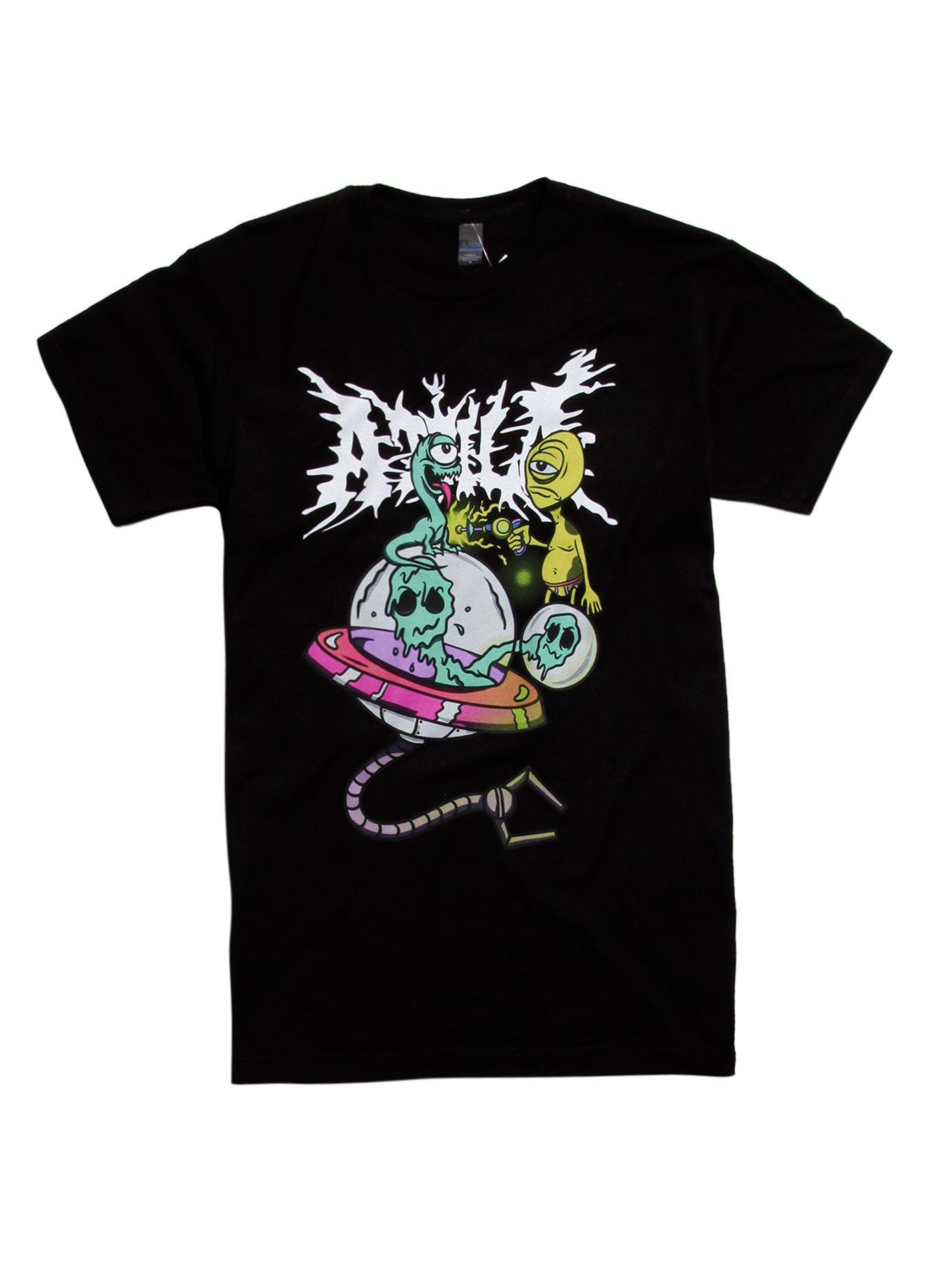 Attila UFO T-Shirt, BLACK, hi-res
