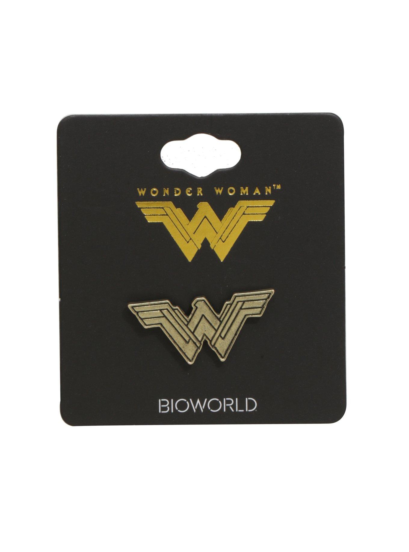 DC Comics Wonder Woman Logo Enamel Pin, , hi-res