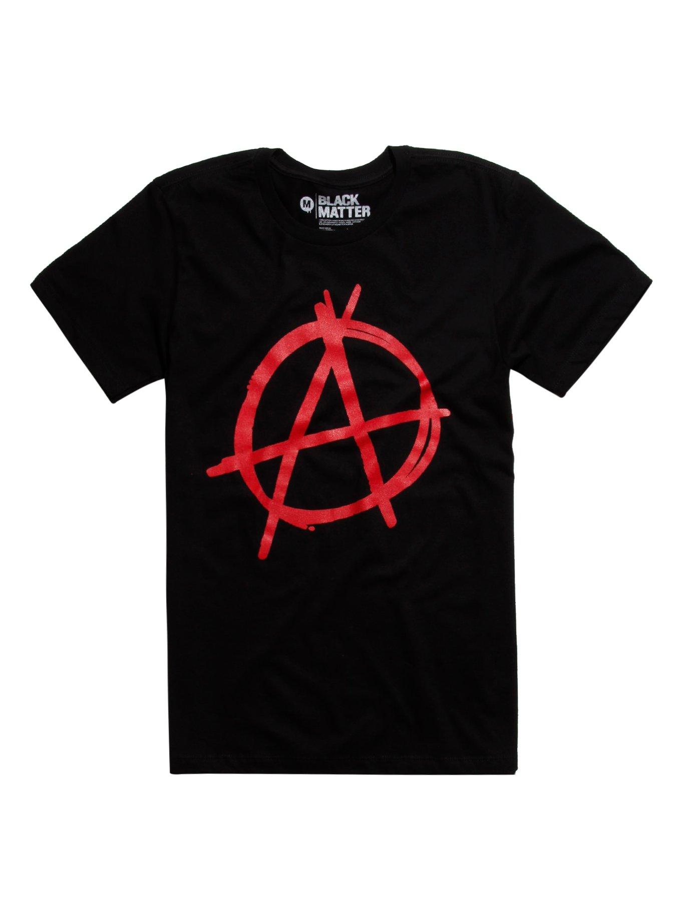 Anarchy Symbol T-Shirt, BLACK, hi-res