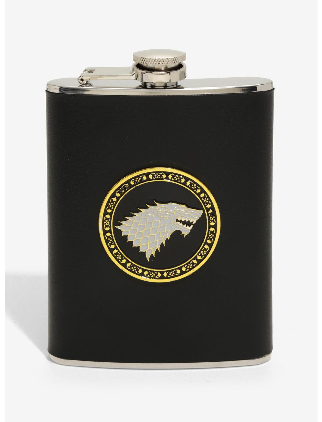 Game Of Thrones House Stark Leather Flask - BoxLunch Exclusive, , hi-res
