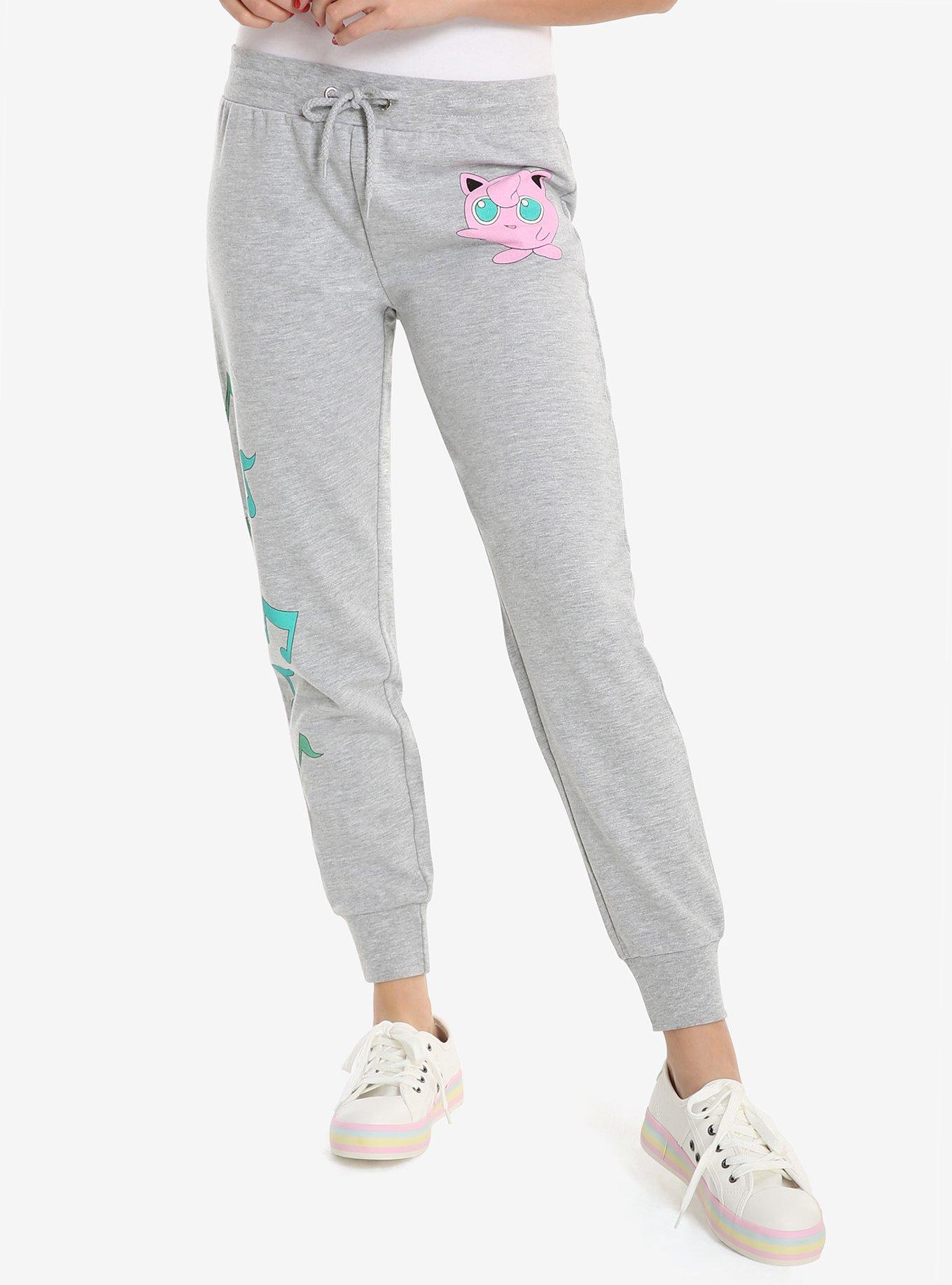 Pok&eacute;mon Jigglypuff Notes Jogger Pants, GREY, hi-res