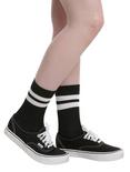 Black & White Varsity Ankle Socks, , hi-res
