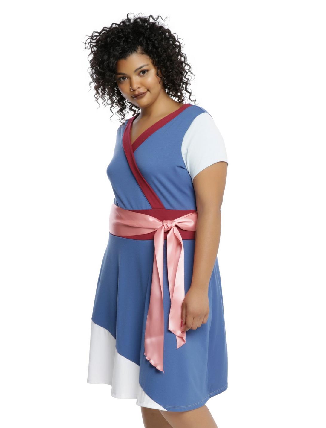 Disney Mulan Cosplay Dress Plus Size, BLUE, hi-res