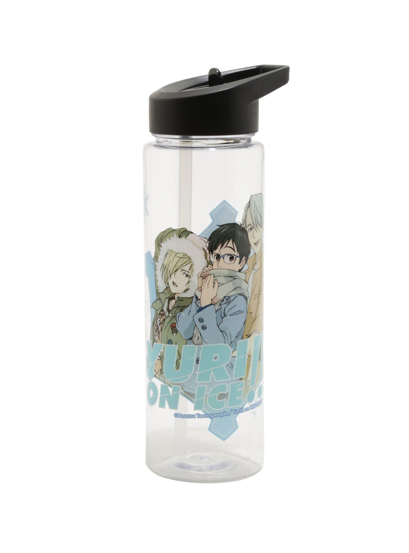 Yuri!!! On Ice Snowflake Water Bottle, , hi-res