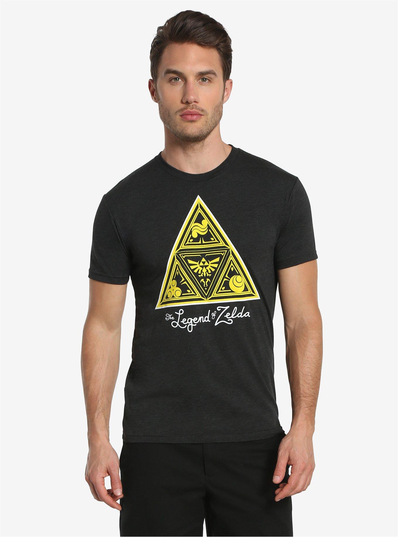 Nintendo The Legend Of Zelda Elements Triforce T-Shirt, HEATHER GREY, hi-res