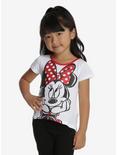 Disney Minnie Mouse Glitter Bow Toddler Tee, WHITE, hi-res
