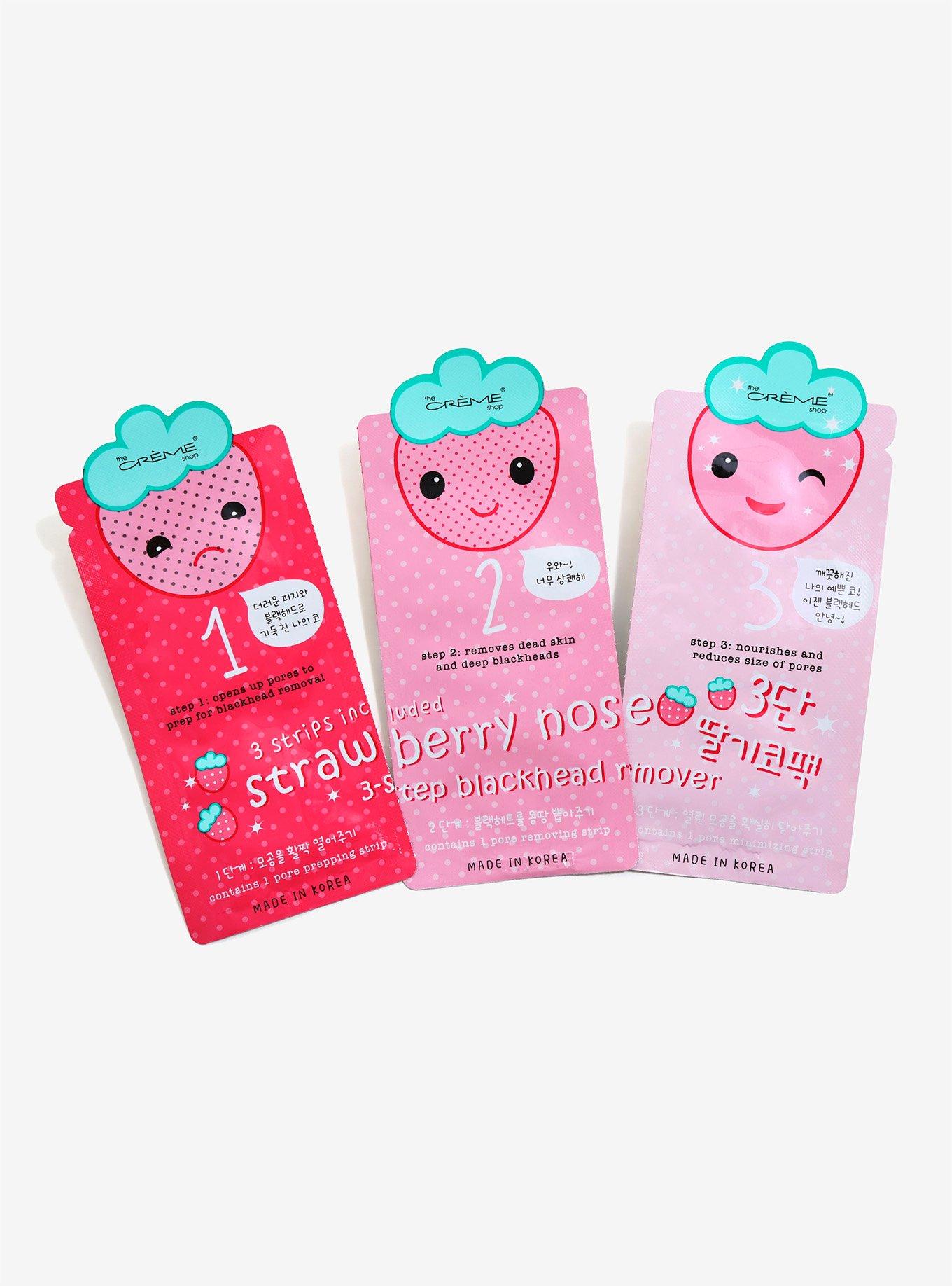 The Creme Shop Strawberry Nose 3-Step Blackhead Remover, , hi-res
