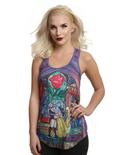 Disney Beauty And The Beast Stained Glass Girls Tank Top, MULTI, hi-res