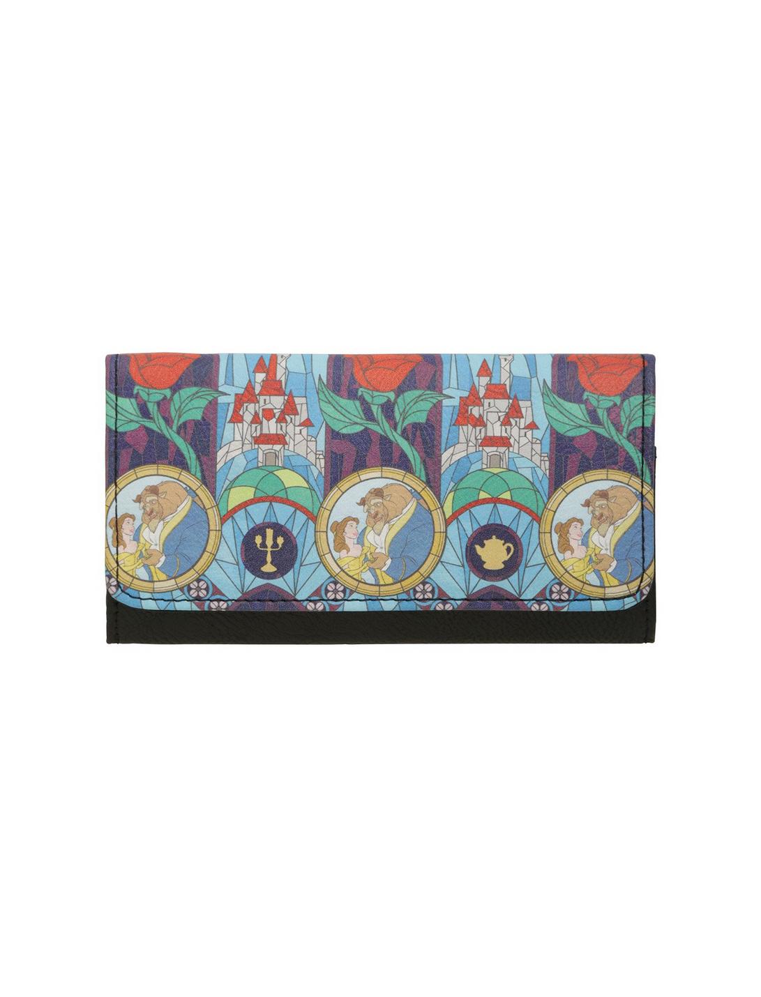 Disney Beauty And The Beast Stained Glass Wallet, , hi-res