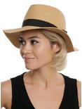 Black Band Straw Panama Hat, , hi-res