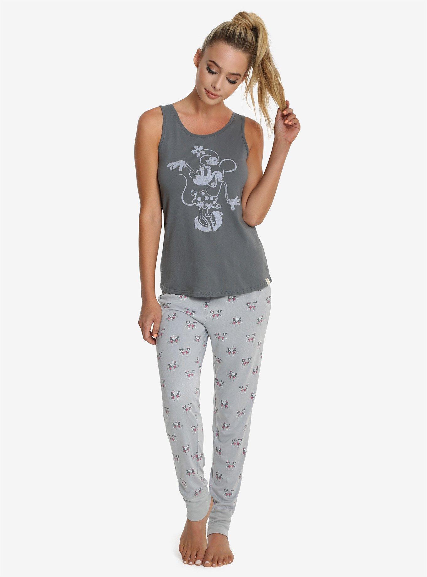 Munki Munki Disney Minnie Mouse Sleep Set, GREY, hi-res