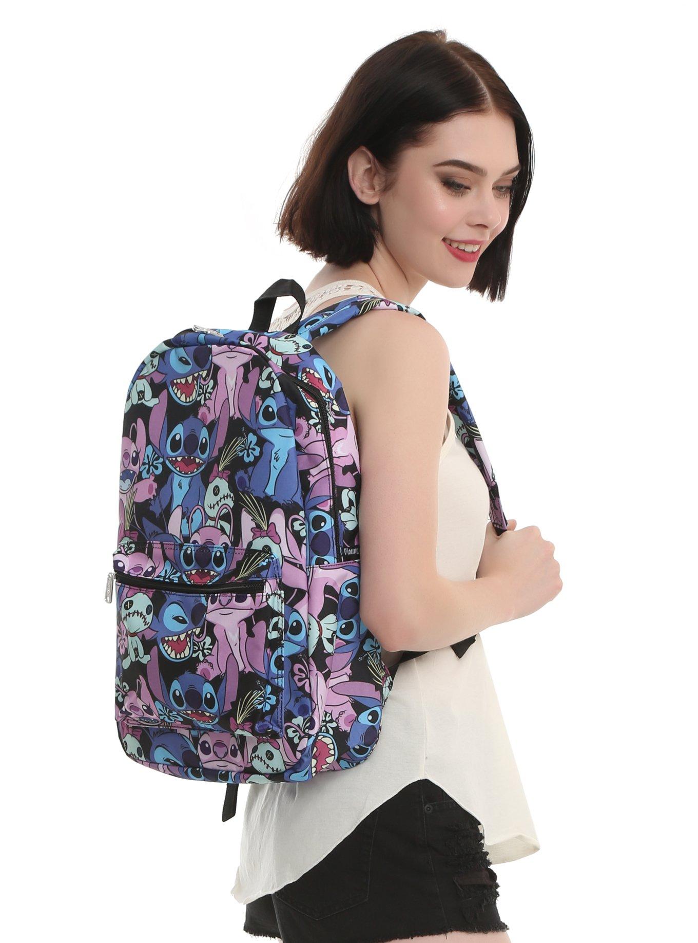 Loungefly Disney Lilo & Stitch Angel & Scrump Toss Print Backpack, , hi-res