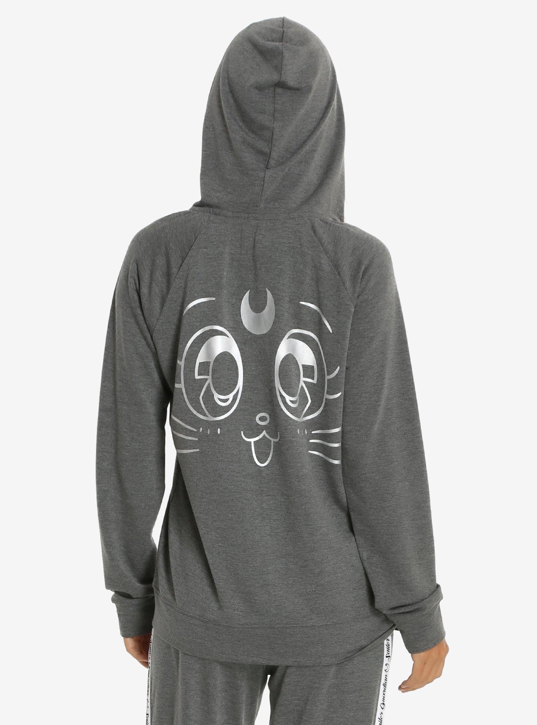 Sailor Moon Luna Hoodie, GREY, hi-res